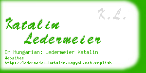katalin ledermeier business card